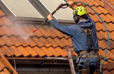 Démoussage et hydrofuge de toiture à Manhac